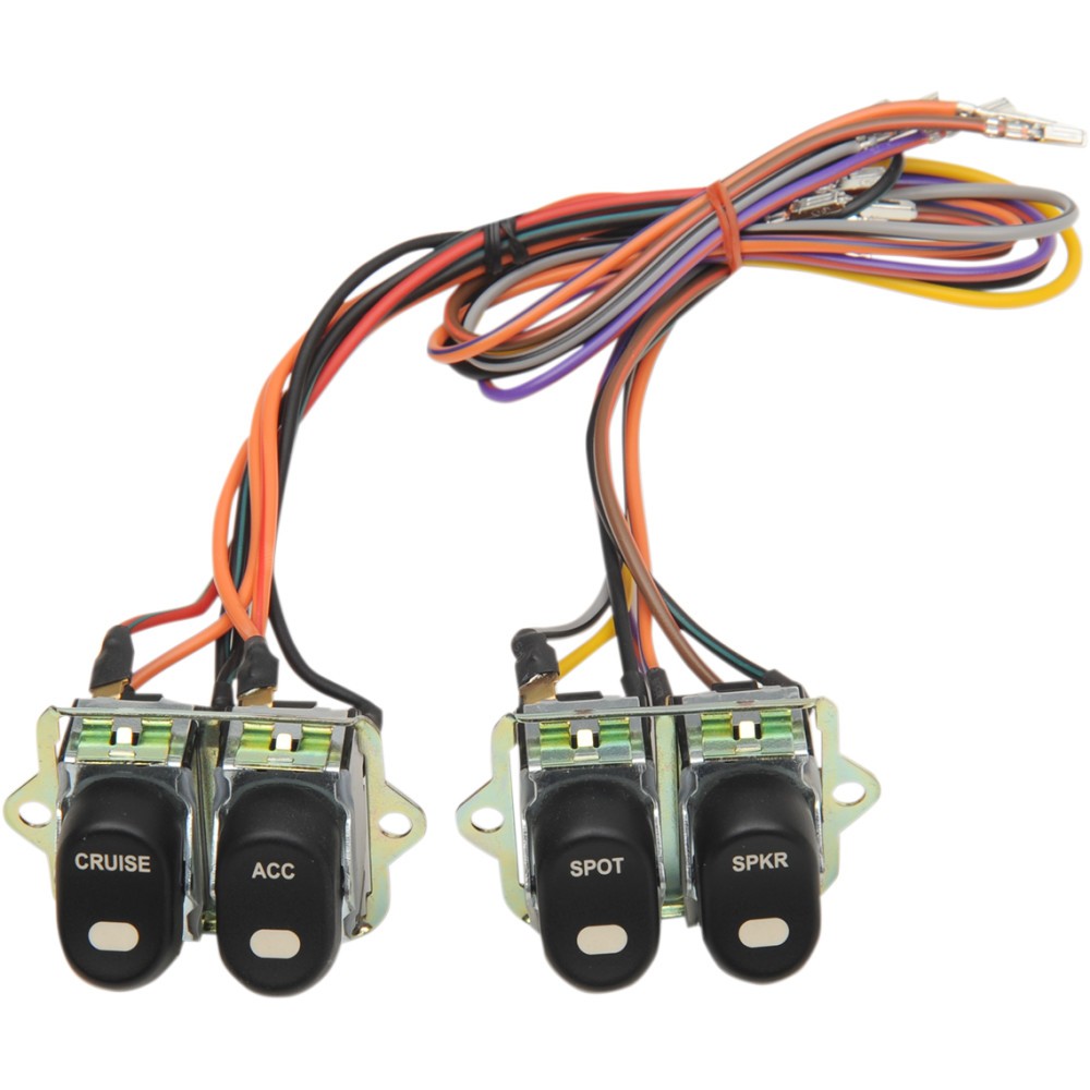 DRAG SPECIALTIES Rocker Switch Assembly '96-'13 FLT Inner Fairing Cap Switch Kit - Picture 1 of 1